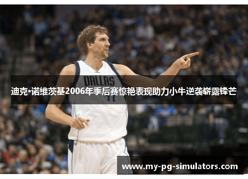 迪克·诺维茨基2006年季后赛惊艳表现助力小牛逆袭崭露锋芒