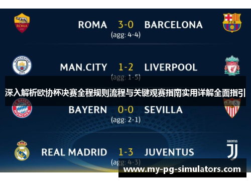 深入解析欧协杯决赛全程规则流程与关键观赛指南实用详解全面指引 深入解析欧协杯决赛全程规则流程与关键观赛指南实用详解全面指引