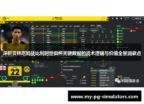 深析贝林厄姆战比利时世俱杯关键数据的战术逻辑与价值全景洞察点 深析贝林厄姆战比利时世俱杯关键数据的战术逻辑与价值全景洞察点