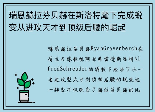 瑞恩赫拉芬贝赫在斯洛特麾下完成蜕变从进攻天才到顶级后腰的崛起